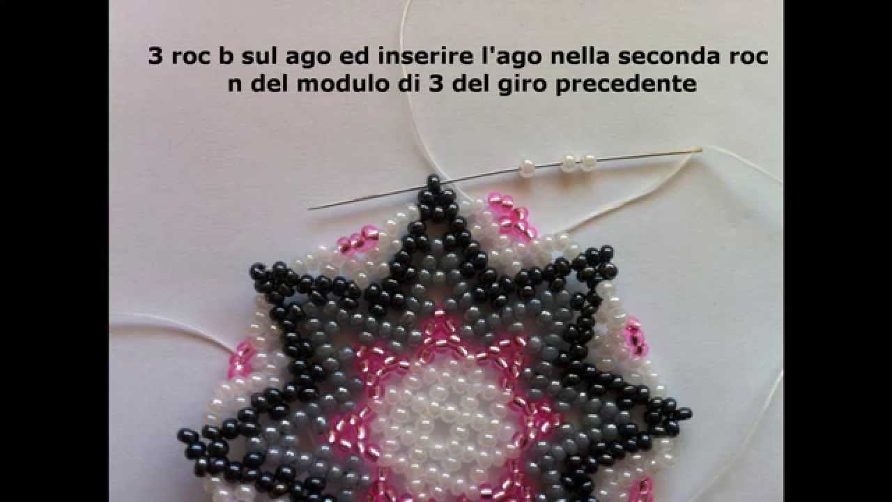 Tutorial Centrino stella in rocailles 9/0