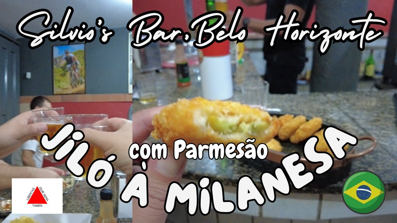 Jiló à Milanesa com Parmesão no Silvio's Bar com Baixa Gastronomia por Nenel, Belo Horizonte, Brasil