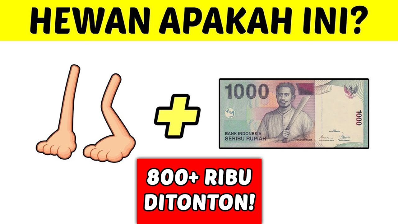 99% ORANG GAGAL JAWAB TEKA-TEKI TEBAK GAMBAR NAMA HEWAN PALING SUSAH INI