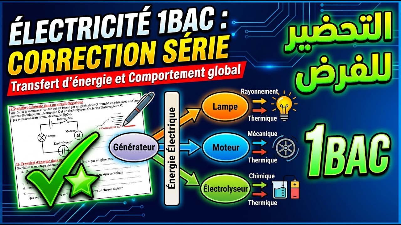 Correction de la série : Comportement global du circuit électrique ⚡ | Préparation du devoir 📚