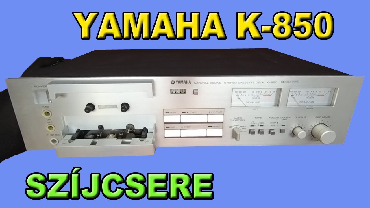 Yamaha K-850 kazettás deck szíjcsere - Yamaha K-850 casette deck belt replacement