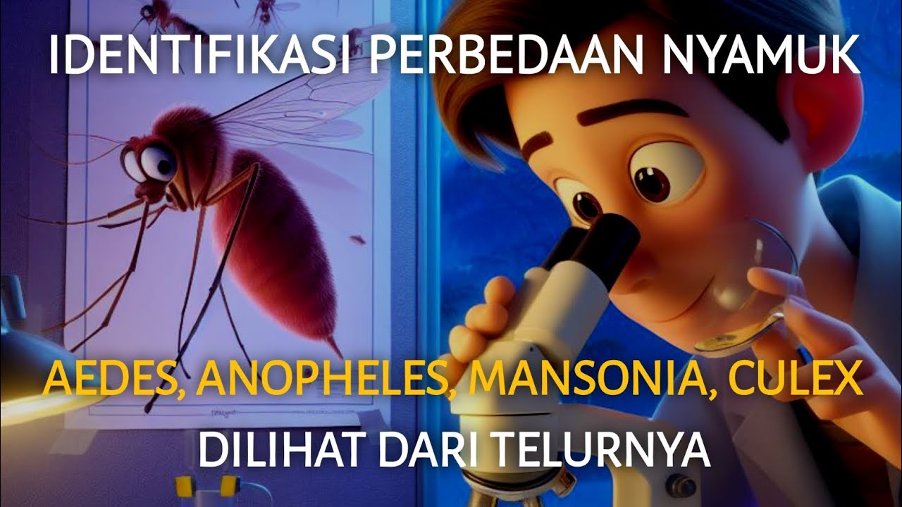 Identifikasi perbedaan nyamuk aedes, anopheles, mansonia, culex dilihat dari telur
