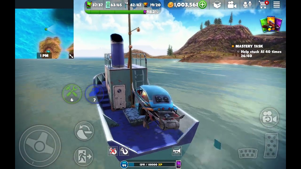 How to transport a car on a boat in Off The Road