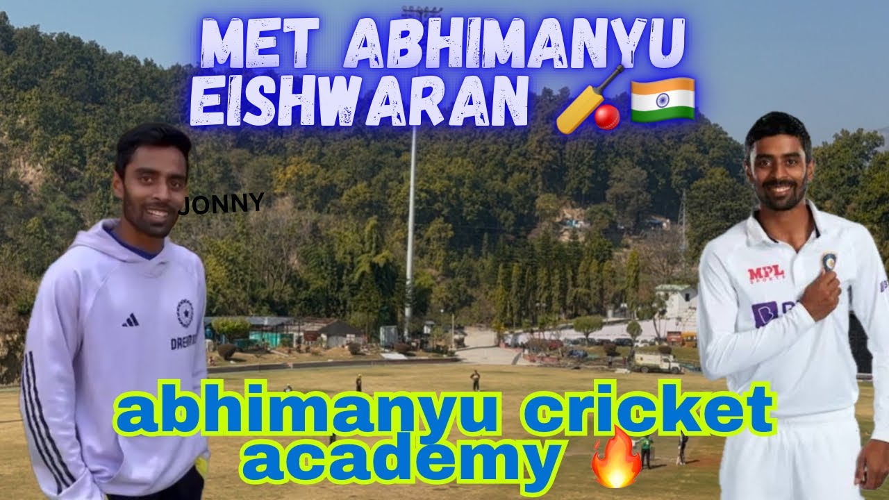 Met abhimanyu Easwaran india player for first time❤️🇮🇳|| ABHIMANYU CRICKET ACADEMY 🏏|| #youtube