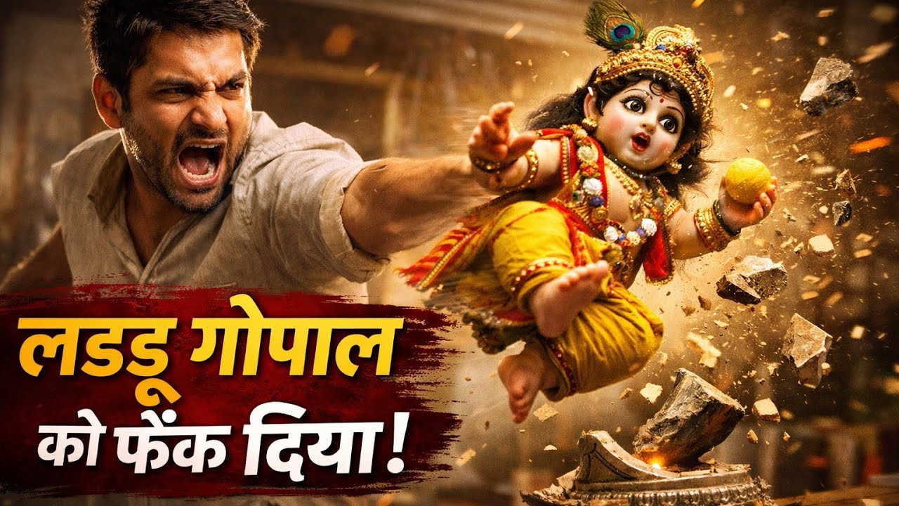 नास्तिक ने लड्डू गोपाल जी को छत से फेंक दिया। दर्दनाक सत्य घटना|Bhakti Kahani|Dharmik Kahani
