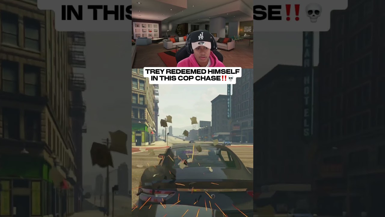 GTA 5 ПОЛИЦЕЙСКАЯ ПОГОНЯ (ЕМУ ПОВЕЗЛО)