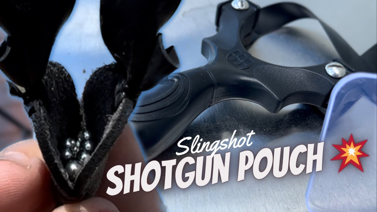 Shotgun Shot Slingshot pouch from TEMU