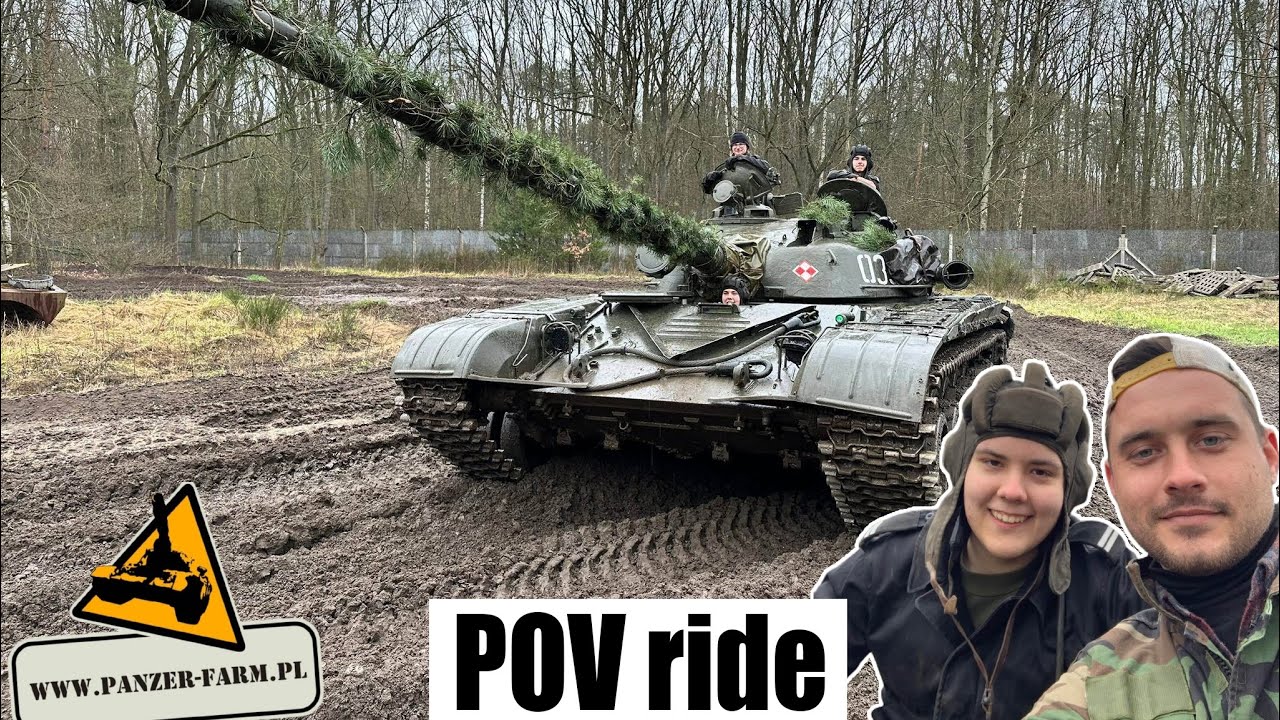 POV Polish T-72 Tank Ride At Panzer Farm