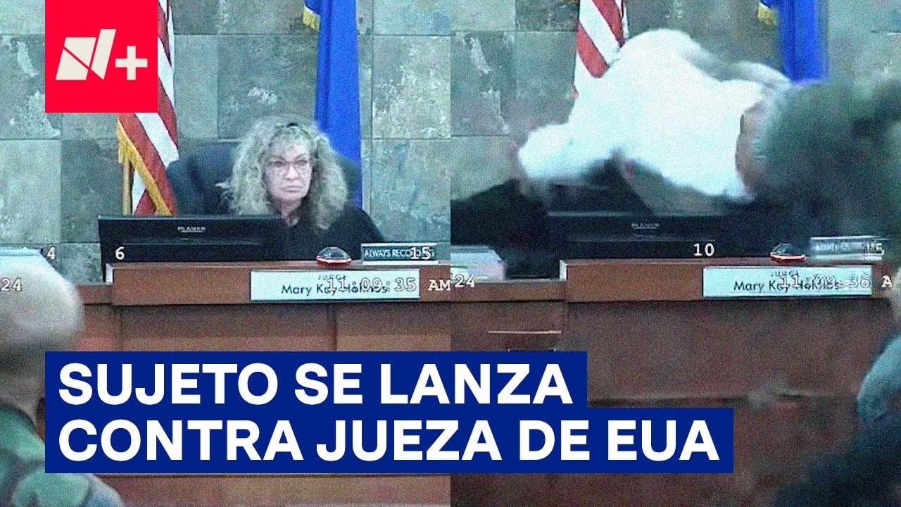 Hombre ataca a jueza de Las Vegas por negarle libertad condicional - N+