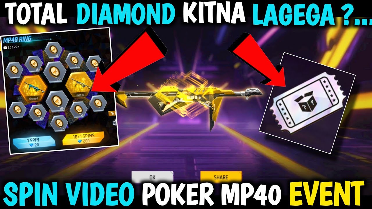 NEW MP40 EVENT SPIN VIDEO| POKER MP40 RING EVENT TOTAL DIAMOND NEW EVENT| PREMIUM RING VOUCHER USE ?
