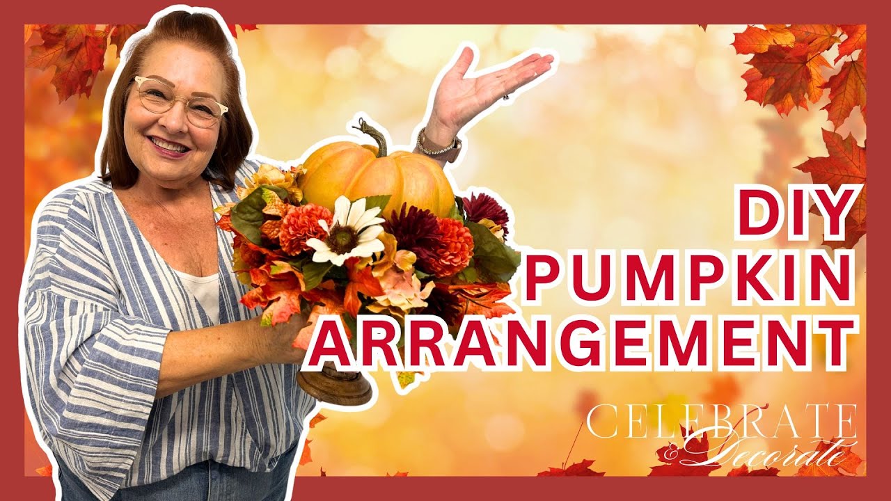 DIY Candlestick Pumpkin Arrangement for Fall | Easy & Elegant Autumn Decor