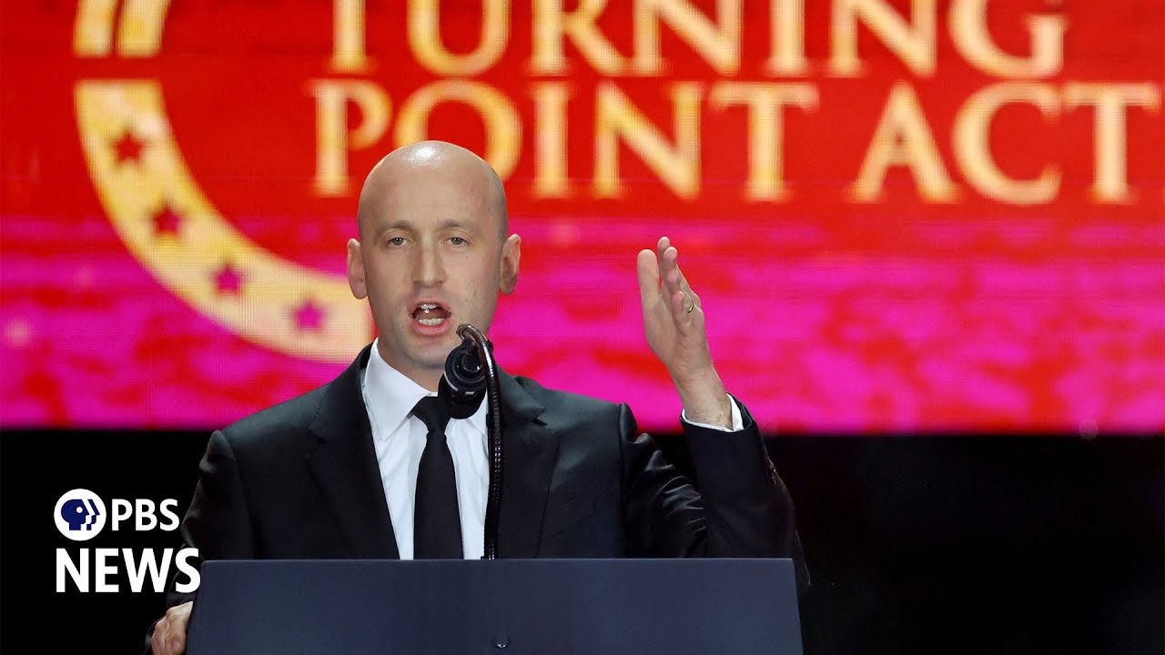 WATCH: 'We will defeat the forces of darkness and evil,' Stephen Miller says at Kirk memorial