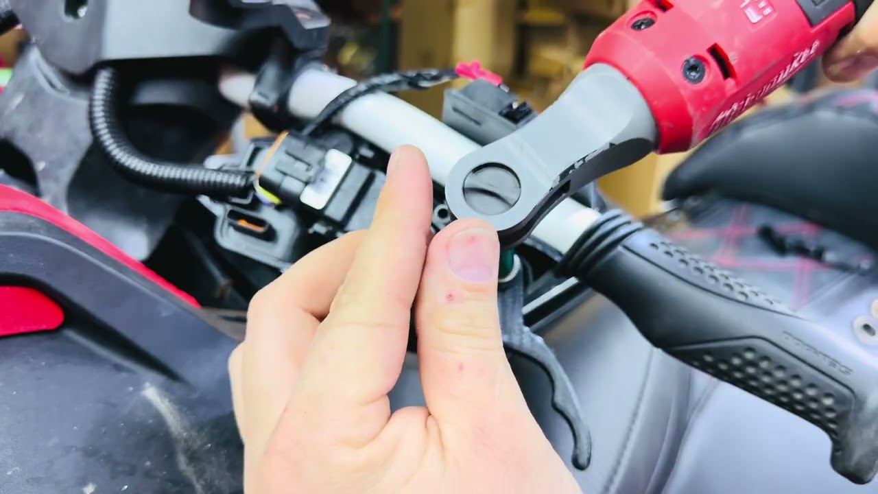 21-26 seadoo RXPX 300/325 Wet Jet Performance control lever installation 