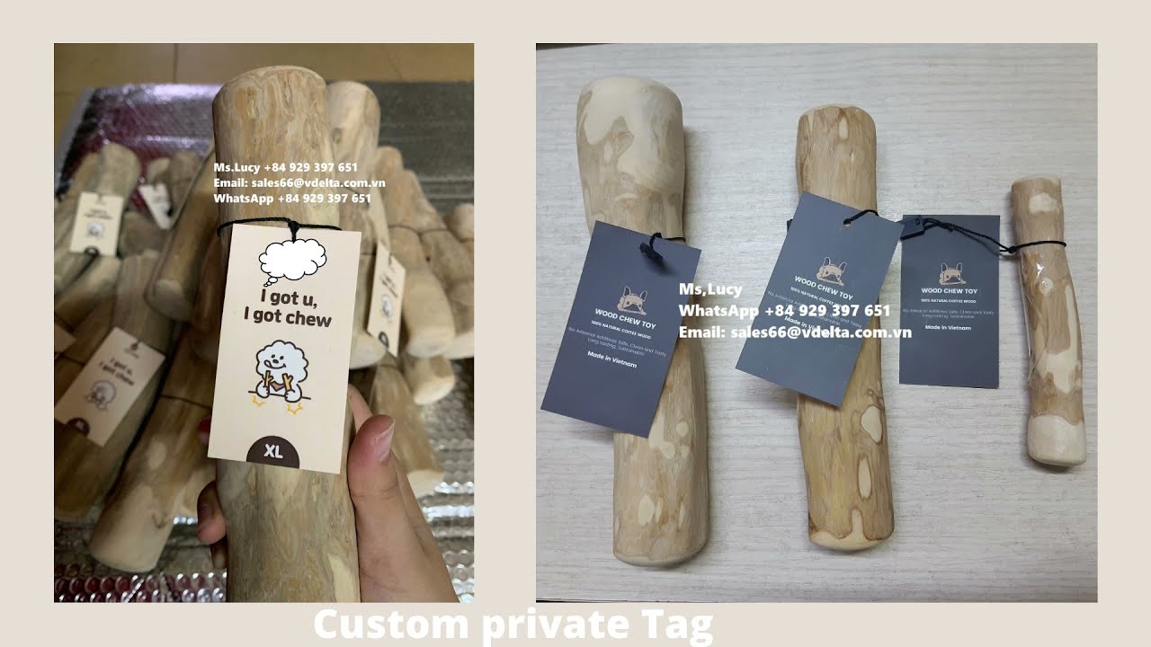 Coffee Wood Chew/ Dog Chew Stick for Export/ Dog Chewing Toys from Wooden Coffee 100% Natural Toys