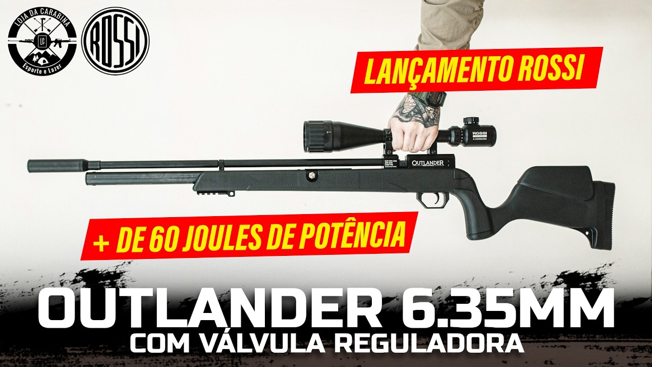 OUTLANDER BIG BORE! Rossi Outlander Black Válvula Reguladora 6.35mm