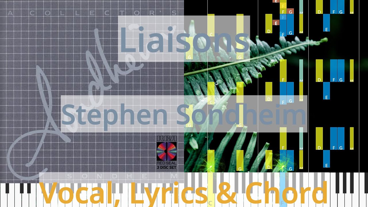 🎹Liaisons, Chord & Lyrics, Stephen Sondheim, Synthesia Piano