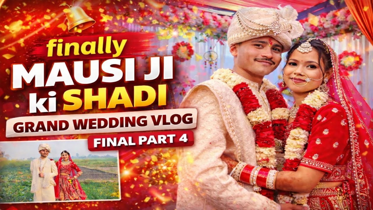 Finally Mausi Ji Ki Shaadi Final Day 😍❤️‍🔥 | Grand Wedding Vlog | Final Part 4 Emotional Moments