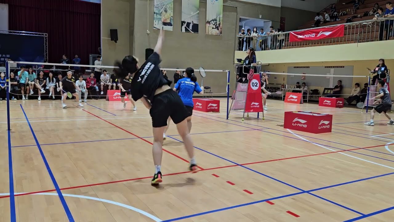 2026李寧中國醫大盃 大專女雙預賽 台北科大 林郁玲李易秦 vs 陽明交通大學 黃于真邱翊榛