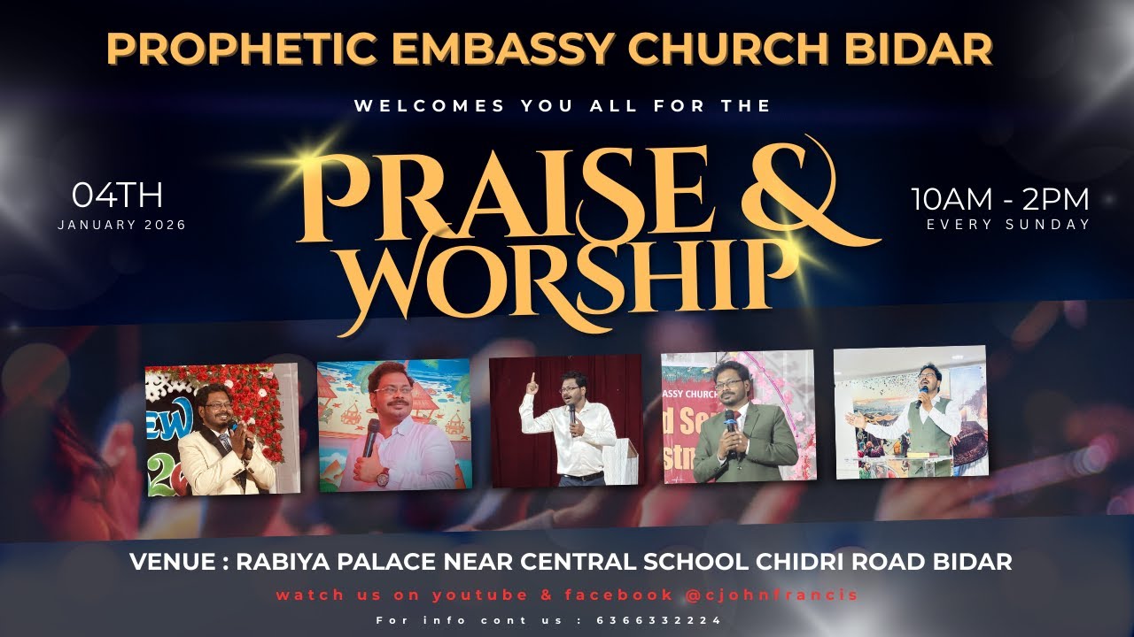 🔴LIVE - 04-01-2026 // SUNDAY WORSHIP SERVICE //" C. JOHN FRANCIS"//
