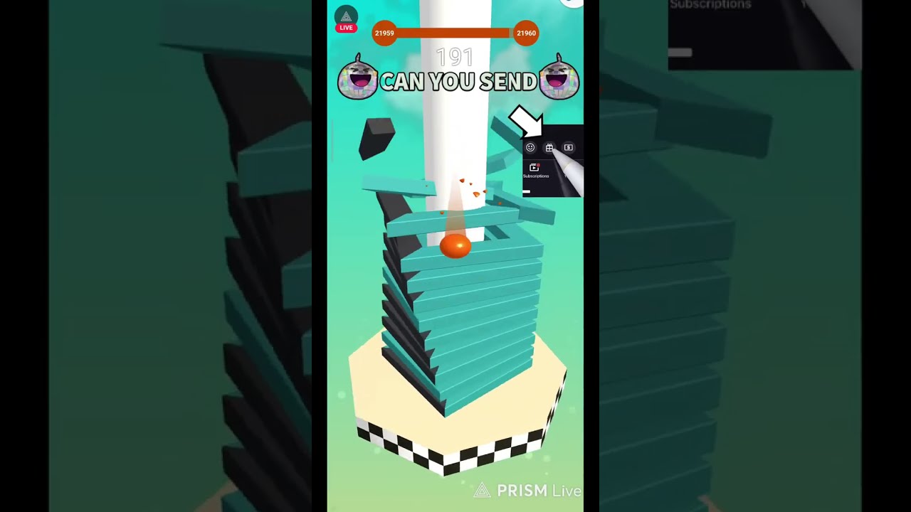 Stack Ball Live Part 88 ! 🎮🔴 #live  #stackballlive  #shortslive