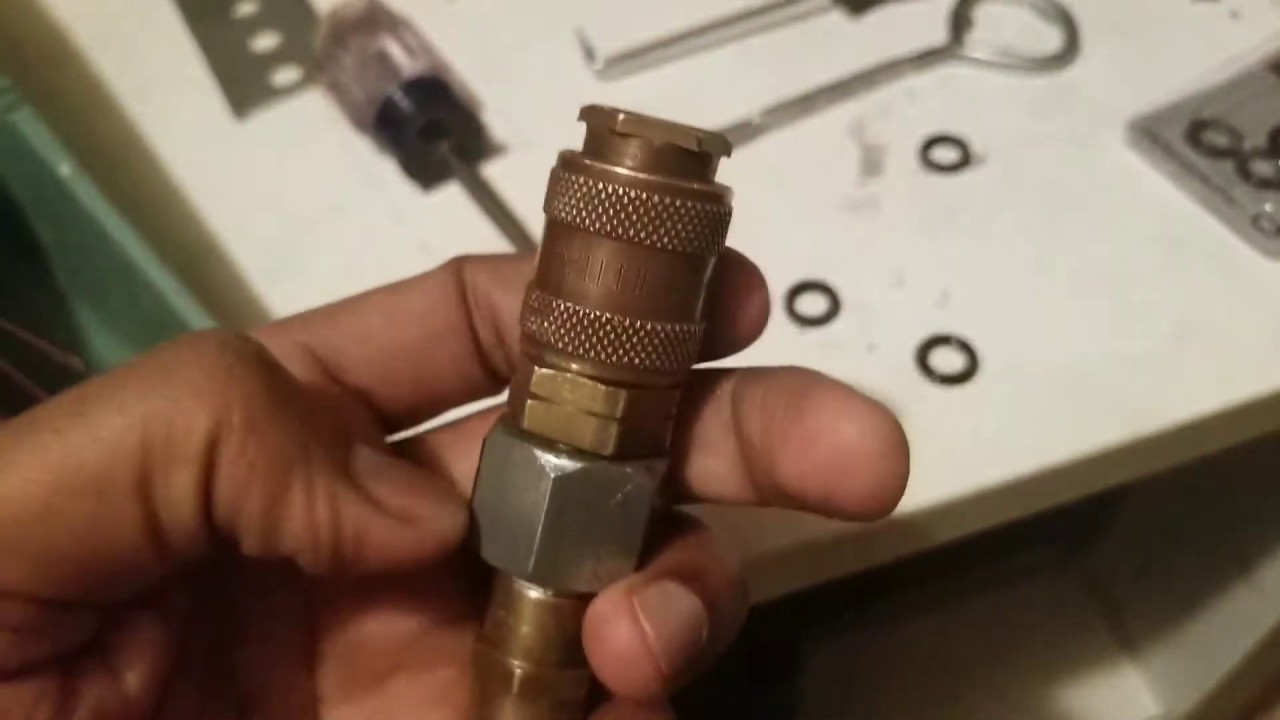 Air Push Connect Coupling Leak, Leaking Air Couplers - Easy Cheap Fix, Replace O-Ring