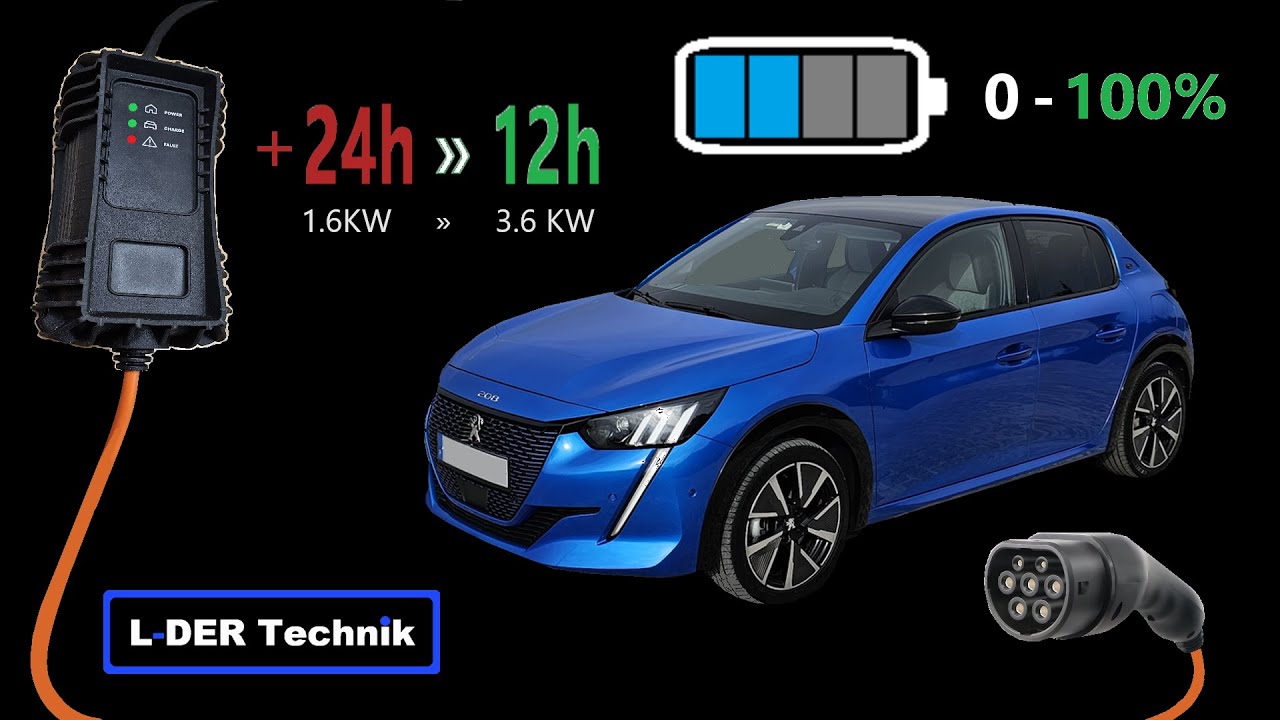 Carregar e-208 em metade do tempo a 230v em casa