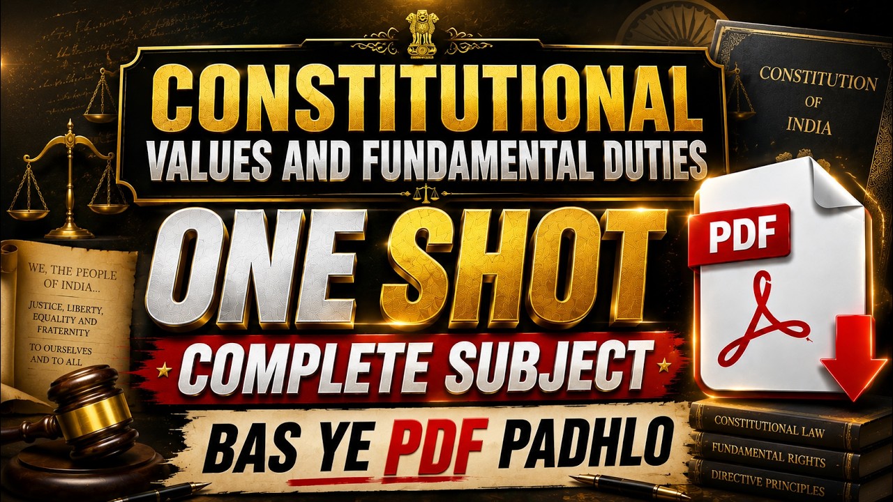 Constitutional Values and Fundamental Duties One Shot | Important Questions | Political Science - DU