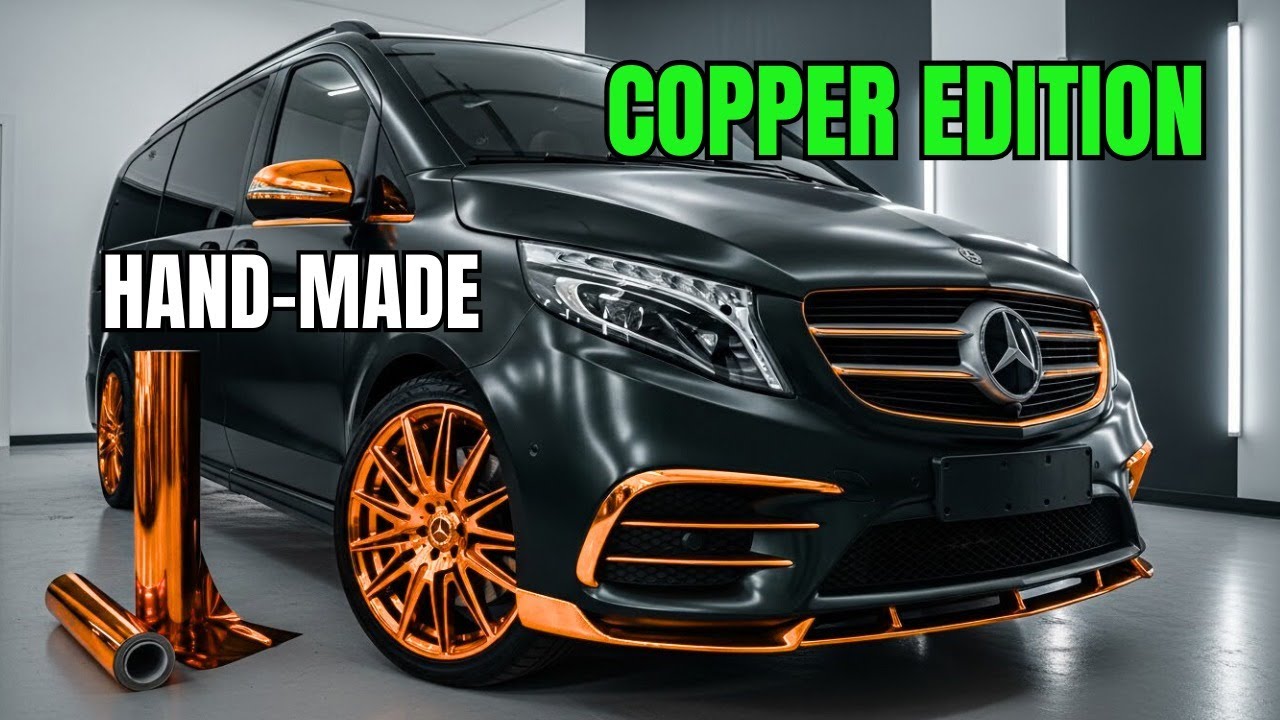Mercedes V Class Wrap Makeover | Copper Accents & Chrome Delete