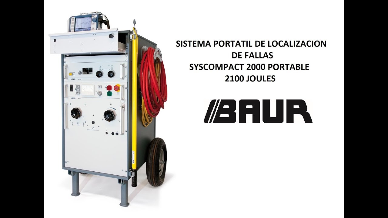 Cable fault locator- Localización de fallas en cables -Modelo:SYSCOMPACT 2000 BAUR Gmbh