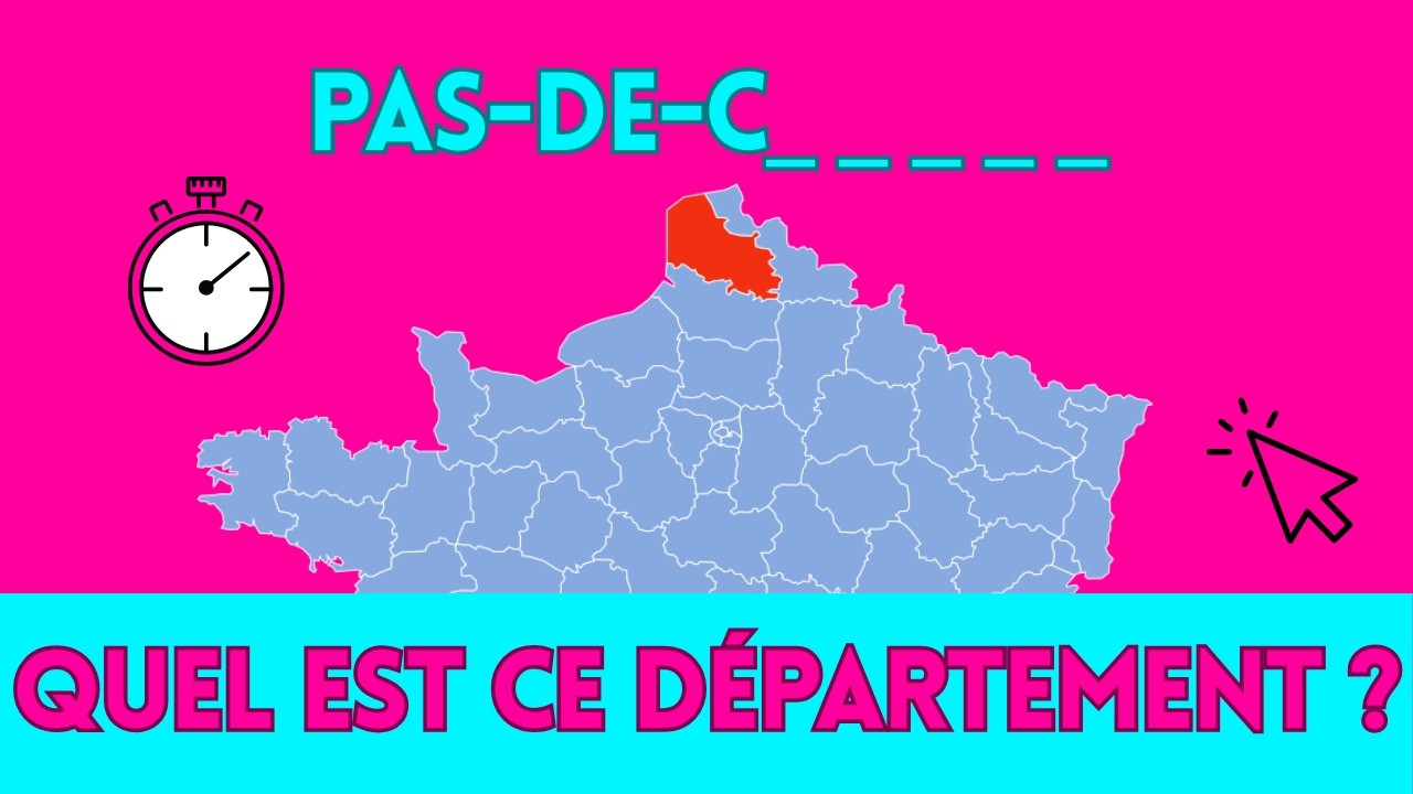 Devine les 96 Départements Français 🇫🇷 | Quiz Géographie