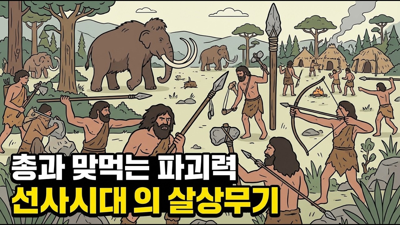 현대 총기급 위력을 자랑했던 1만 년 전 선사시대의 무기