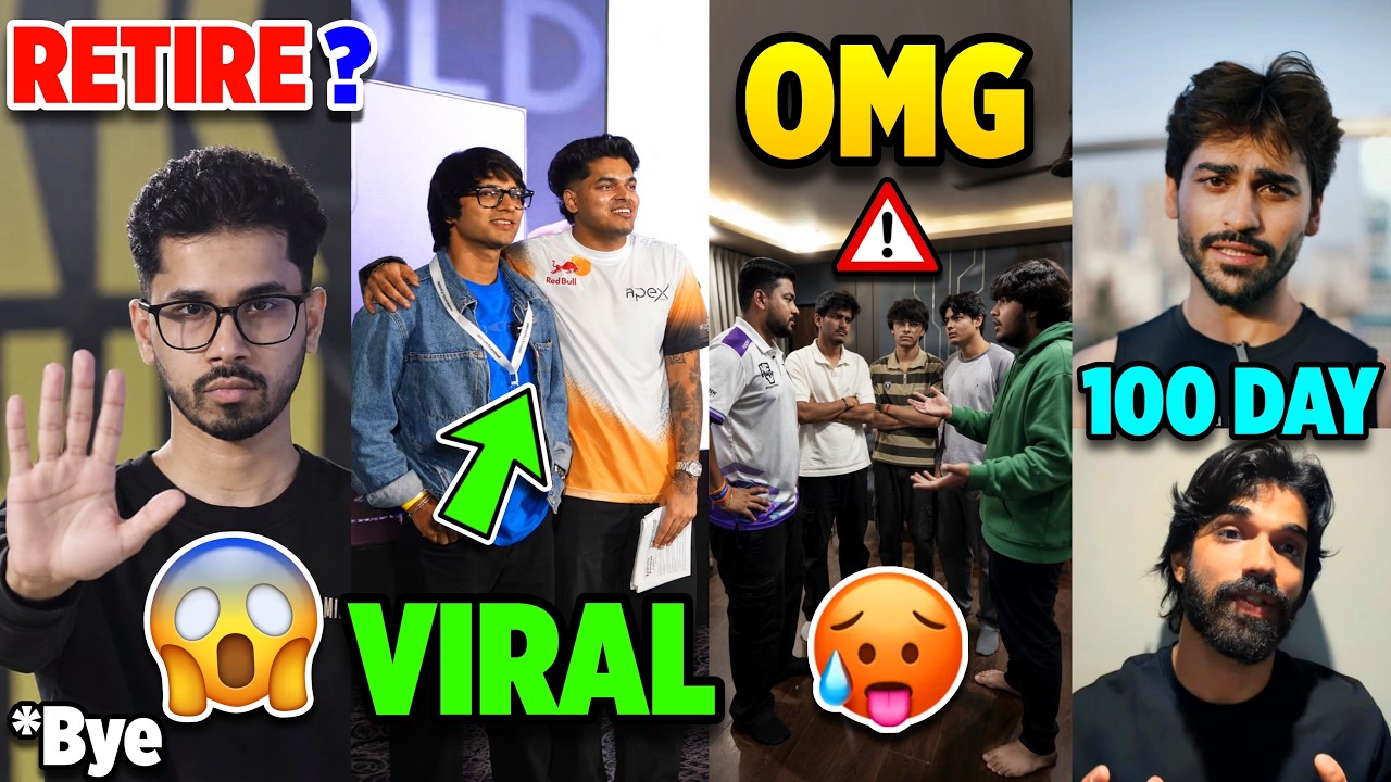 Omg! RETIREMENT?..😱 FuLL Story & VIRAL Video🚨 Team APEX GAMING🖤, S8UL Jokerop Challenge,BUT, Saumraj