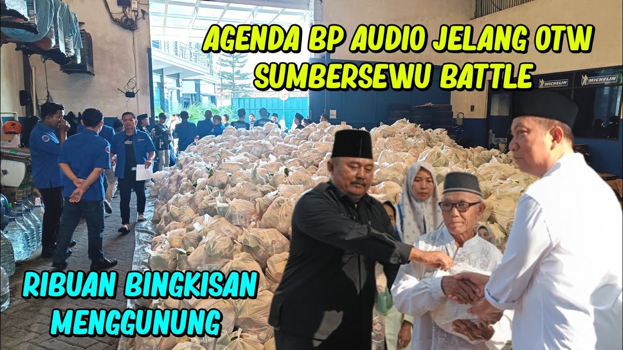 jelang battle sumbersewu Bp audio berbagi ribuan bingkisan zakat & THR sekecamatan 