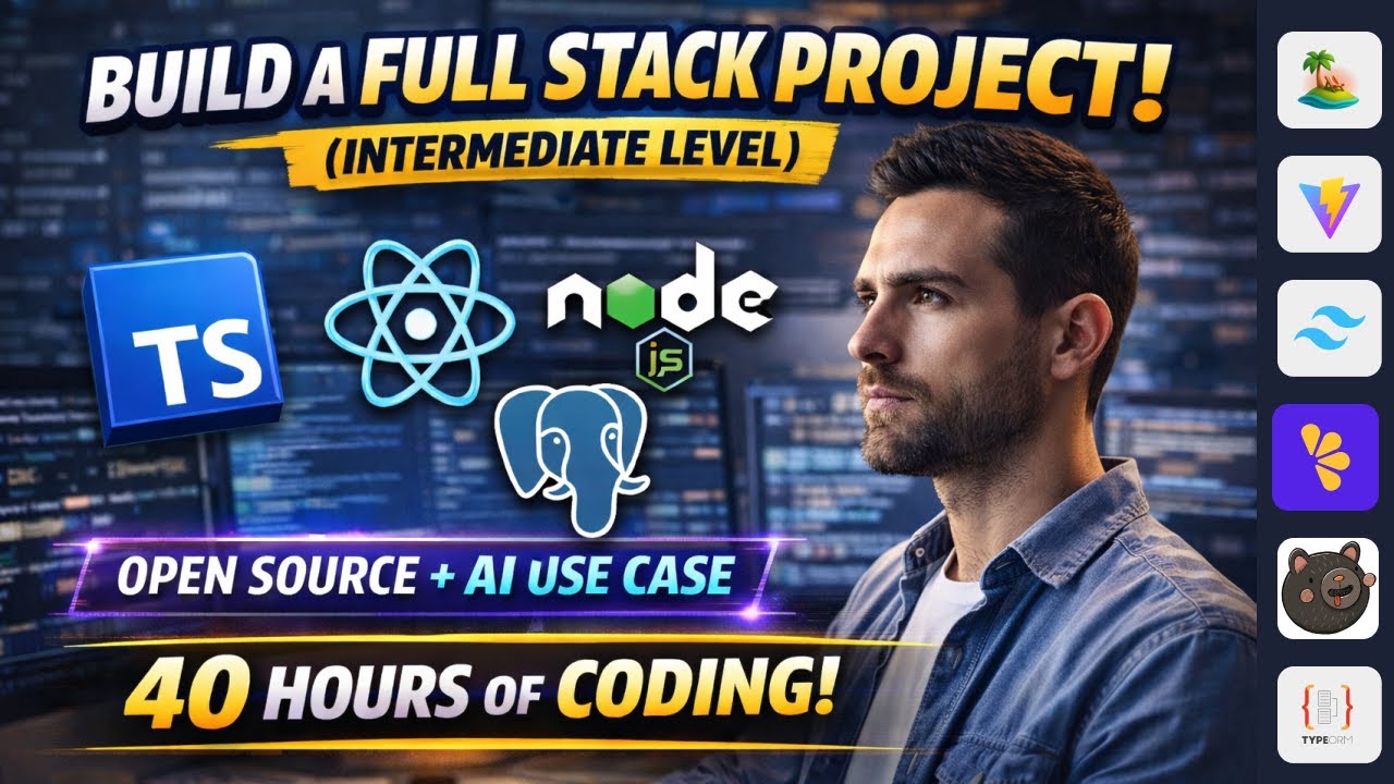 Full Stack Web Development with TypeScript, React, Node.js, PostgreSQL | Open Source | AI | Part 01