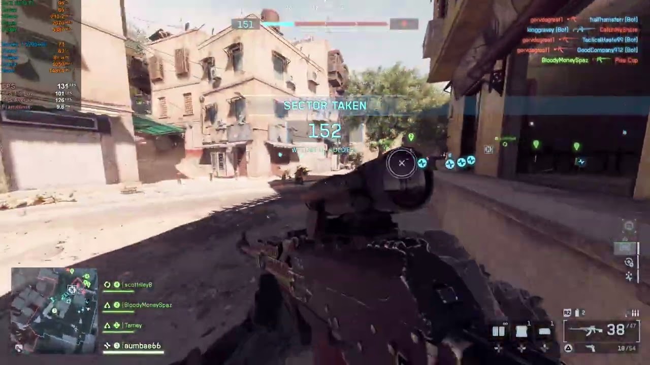 Battlefield 6 Benchmark: Ryzen 7 5700x3d and RTX 3070 TI OC