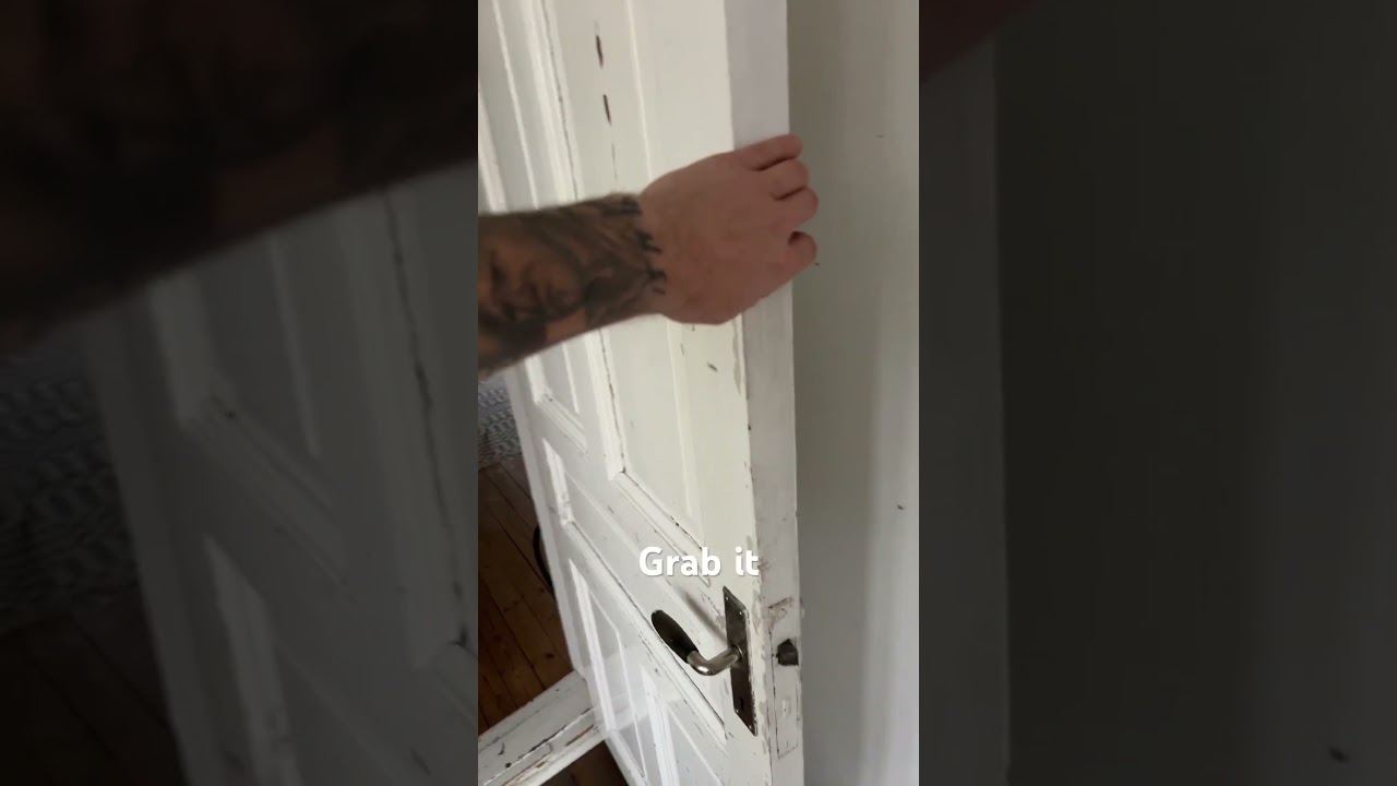 How to almost close an open door