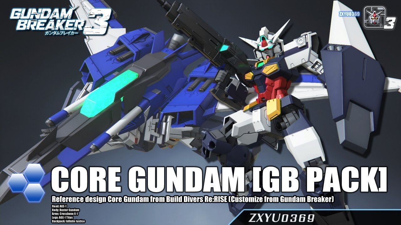 [PS4] Gundam Breaker 3 : Core Gundam [GB Pack]