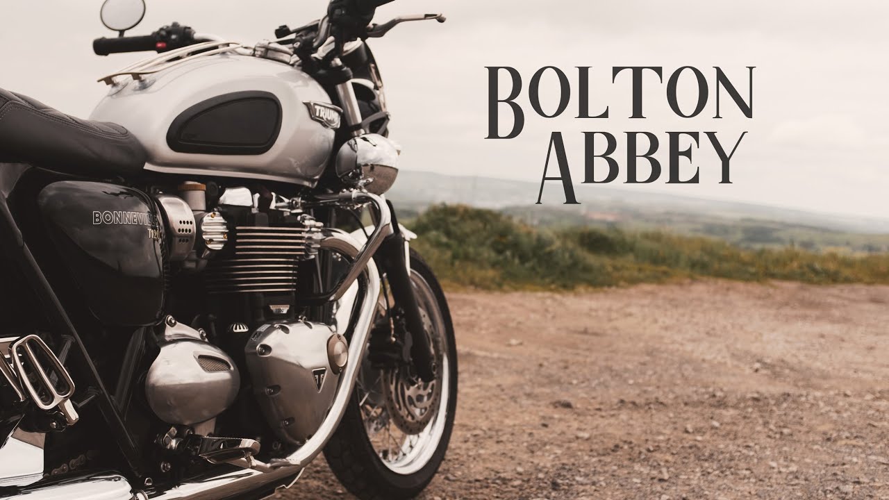 Visiting Bolton Abbey on a Triumph Bonneville T120