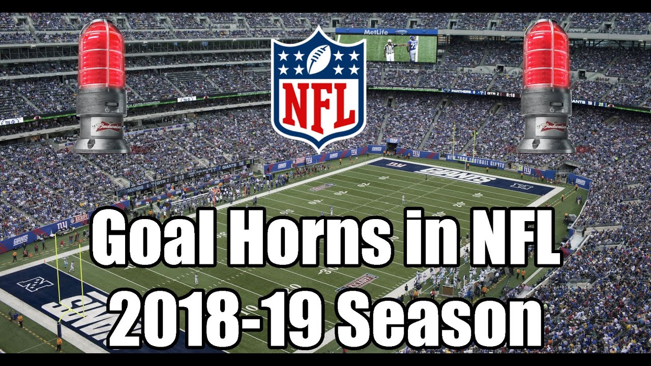 Goal Horns in NFL 2018-19 Season