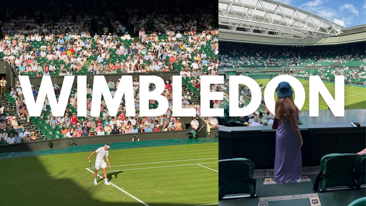 WIMBLEDON: tennis vlog [centre court, meeting players, strawberries and cream & more!] 🍓🌱🏆🎾✨