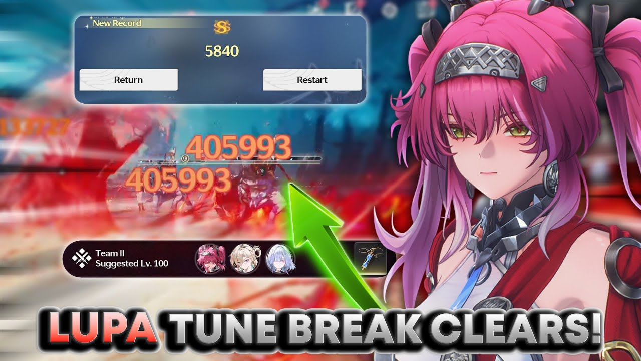 LUPA TUNE BREAK IS INSANE! S0 R1 LUPA WHIMPERING WASTES TRIPLE S CLEAR! | Wuthering Waves