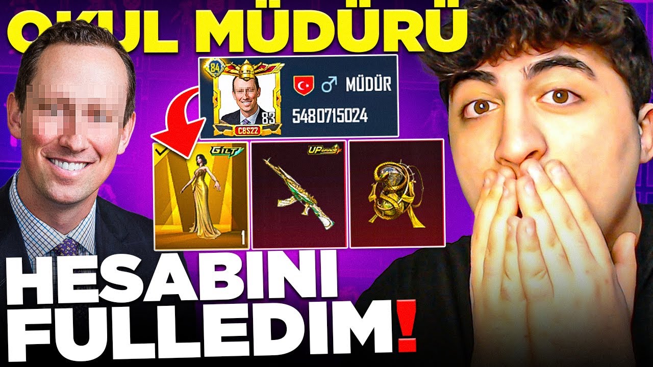 OKUL MÜDÜRÜ'NÜN HESABINI FULLEDİM! | PUBG Mobile