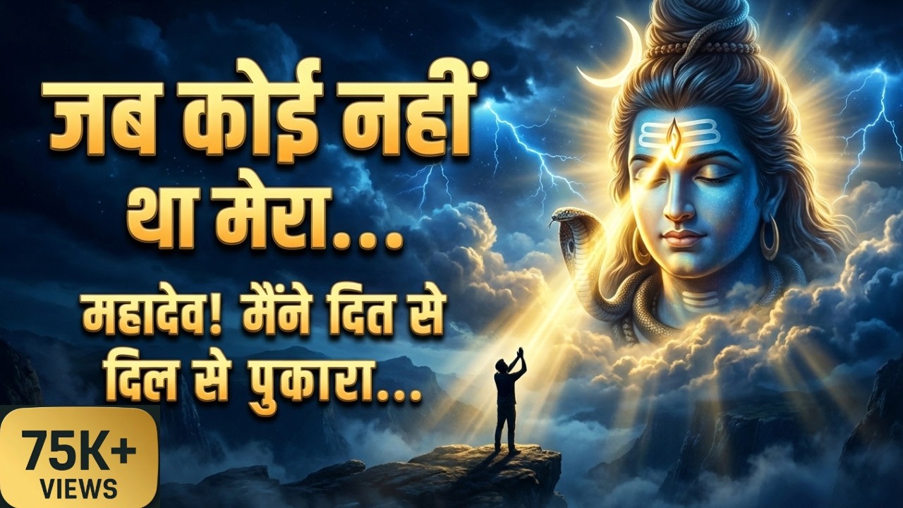 जब कोई नहीं था मेरा... | Official Video | Emotional Shiv Bhajan | Mahadev New Song