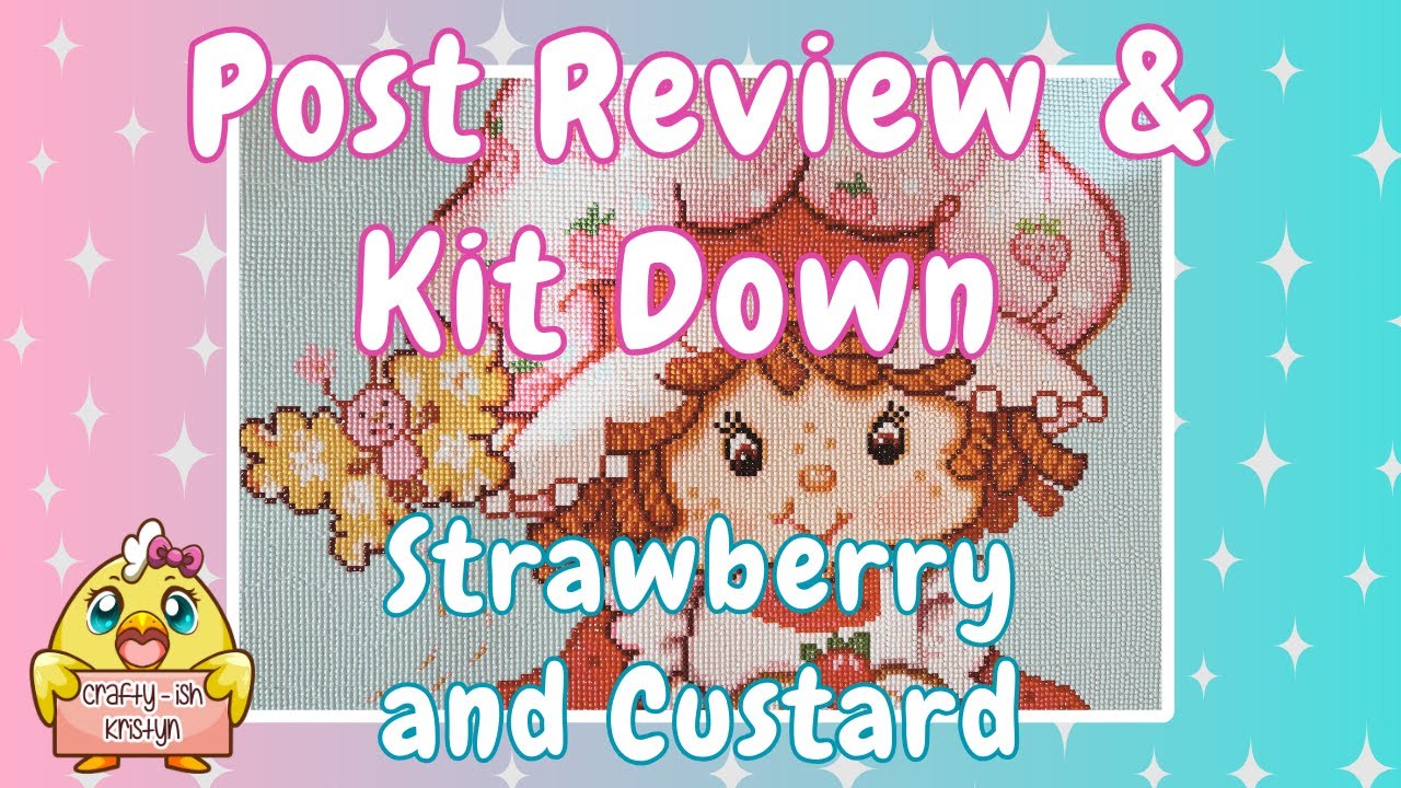 Kit Down & Review of Strawberry & Custard Diamond Painting from Diamond Art Club!
