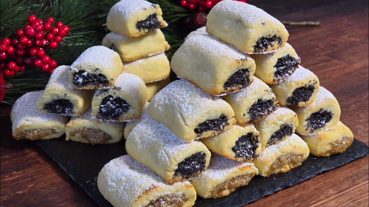 🎄 Diós és mákos aprósüti – OMLÓS, bejgli ízvilágú karácsonyi teasüti