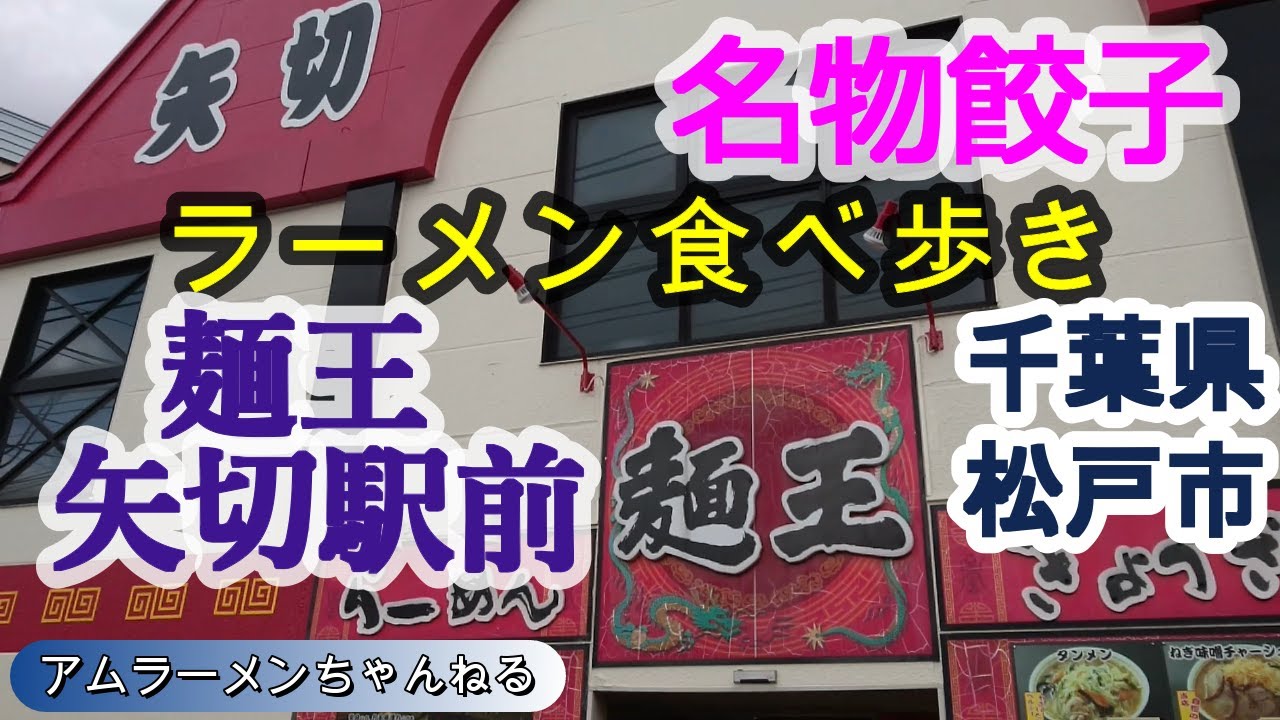 【ラーメン】食べ歩き 『麺王』 千葉県 矢切駅前 名物餃子 地域人気店