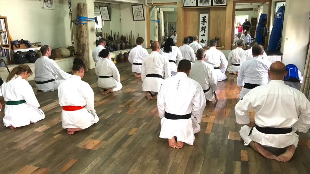 Morio Higaonna sensei goju-ryu dojo octobre 2016