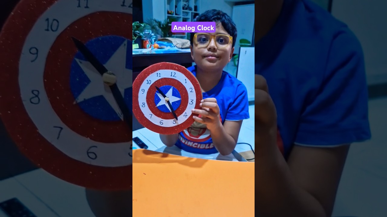 Analog Clock for school project #shorts #viralvideo #diy #clock #ytshorts #Oakridge
