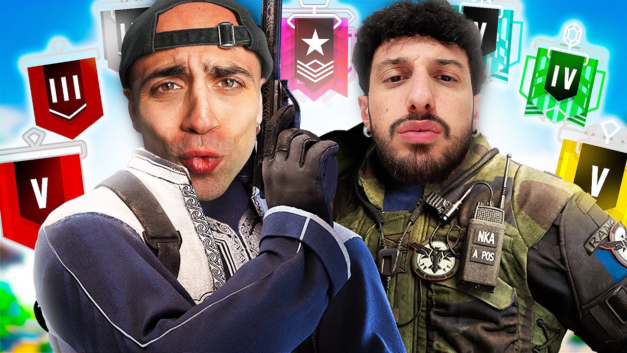 RADE & T3B (PRO PLAYER) 2v2 CONTRO TUTTI I GRADI ESISTENTI su RAINBOW SIX SIEGE!