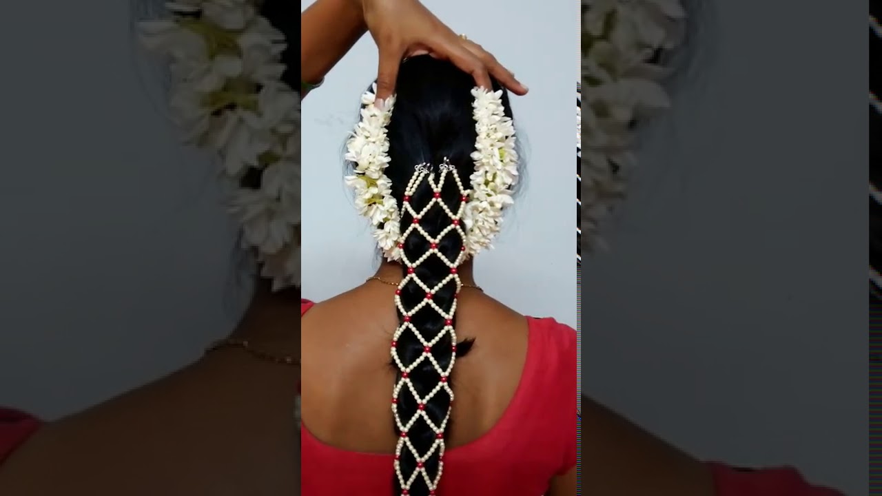Pelli poola muthyala jada    Marriage pearl braid